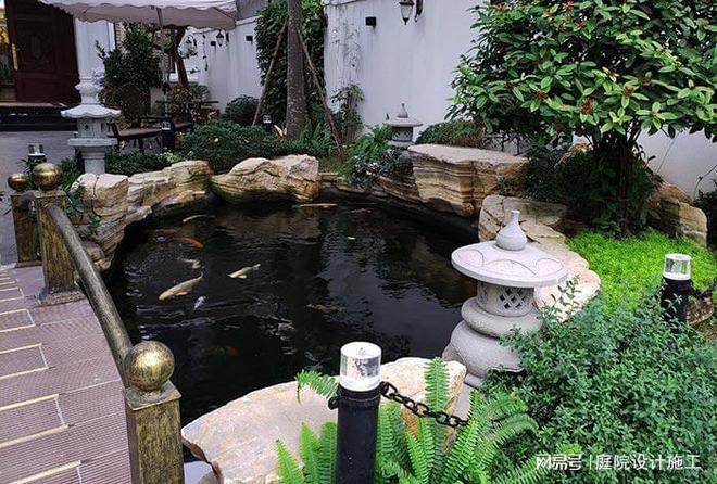 花园鱼池设计,花园鱼池设计效果图大全